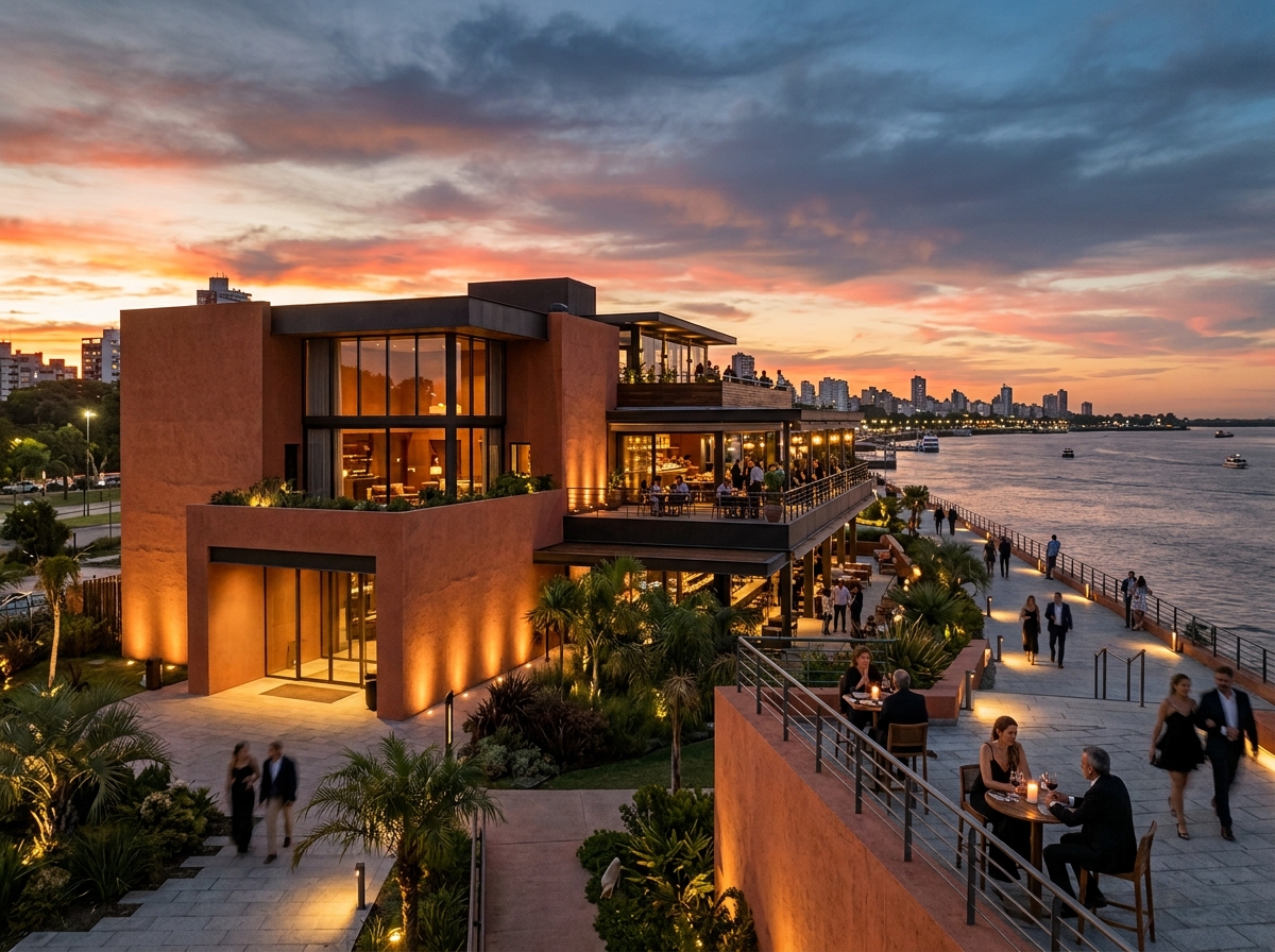 Contemporary entertainment venue setting in Rosario